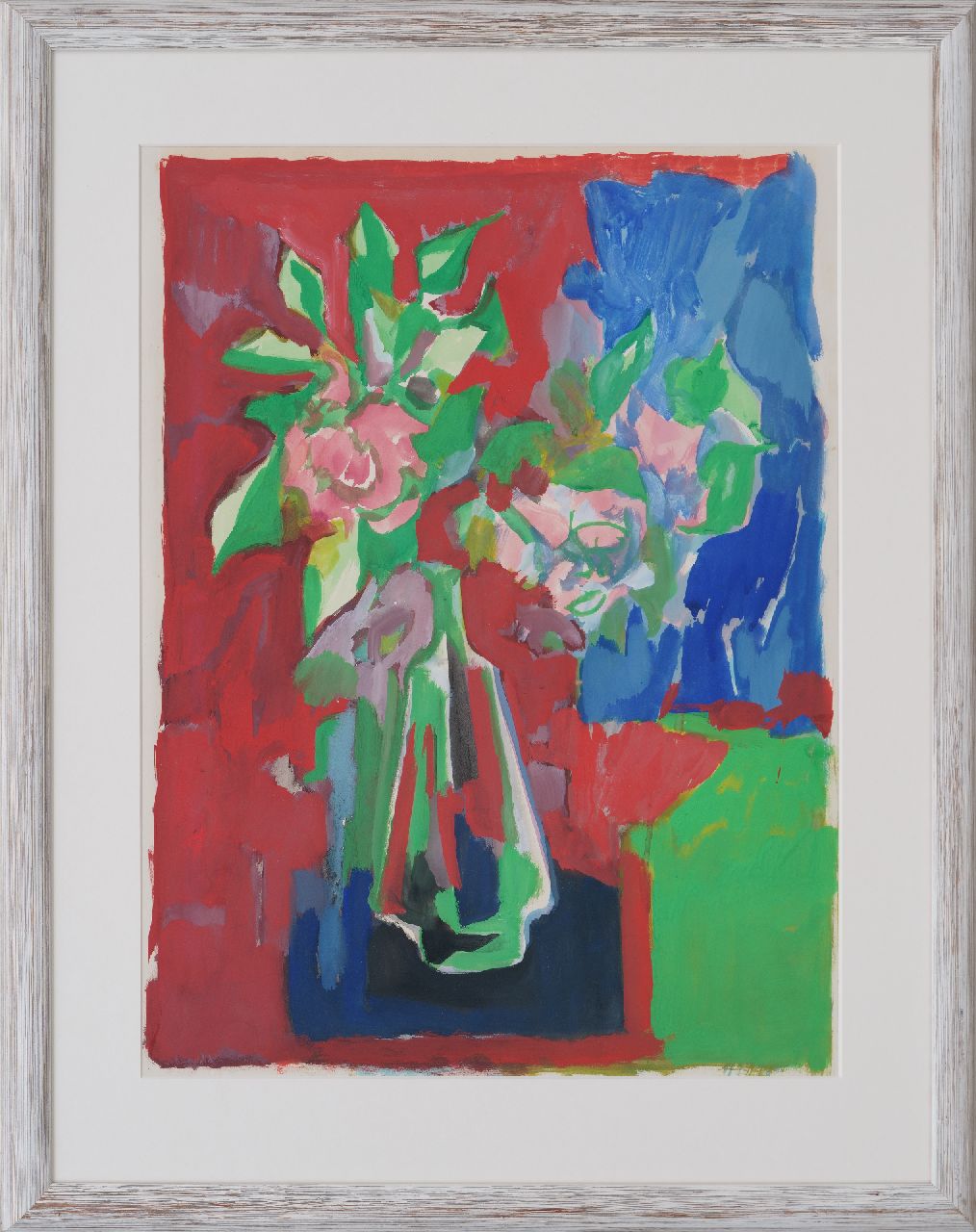 Elffers D.C.  | Dirk Cornelis 'Dick' Elffers, A flower still life, gouache on paper 70.0 x 55.0 cm