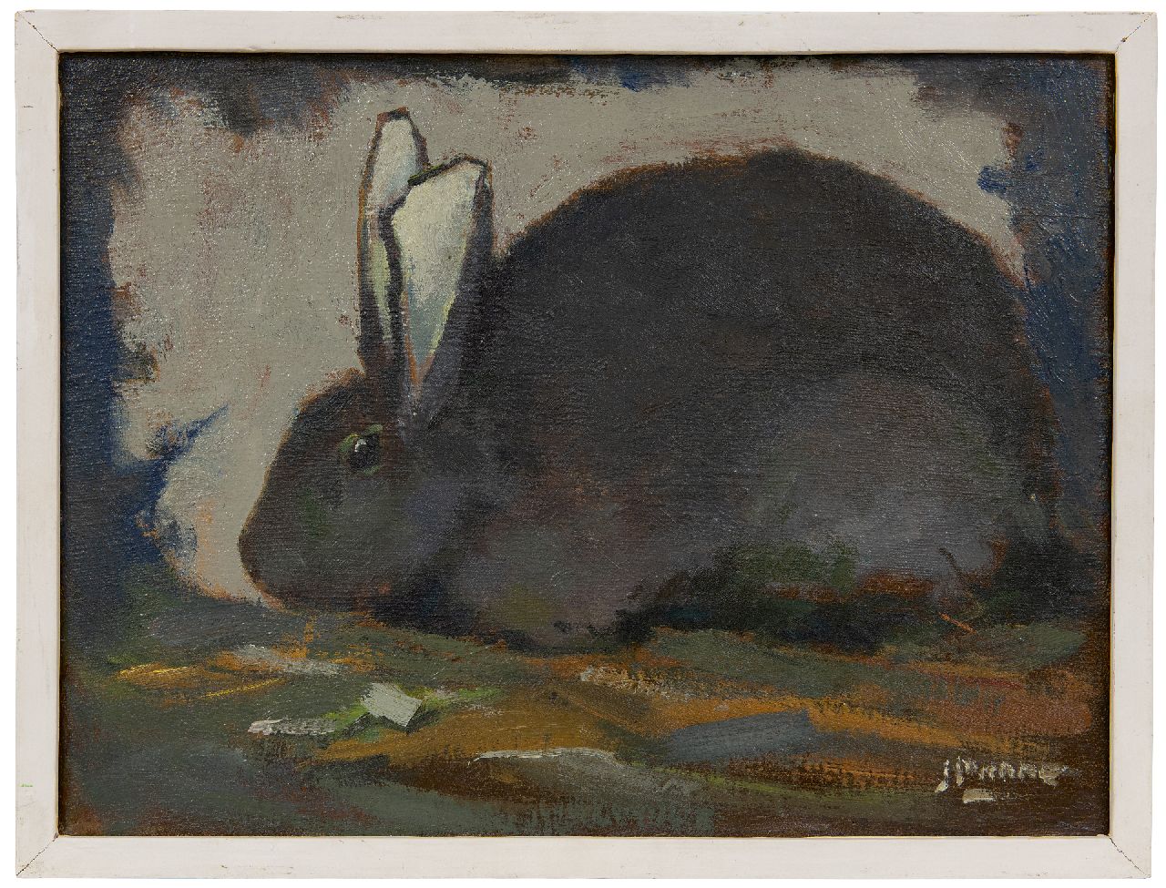 Ponne J.  | Jentinus Ponne | Paintings offered for sale | Rabbit, oil on canvas 30.2 x 40.2 cm, signed l.r.