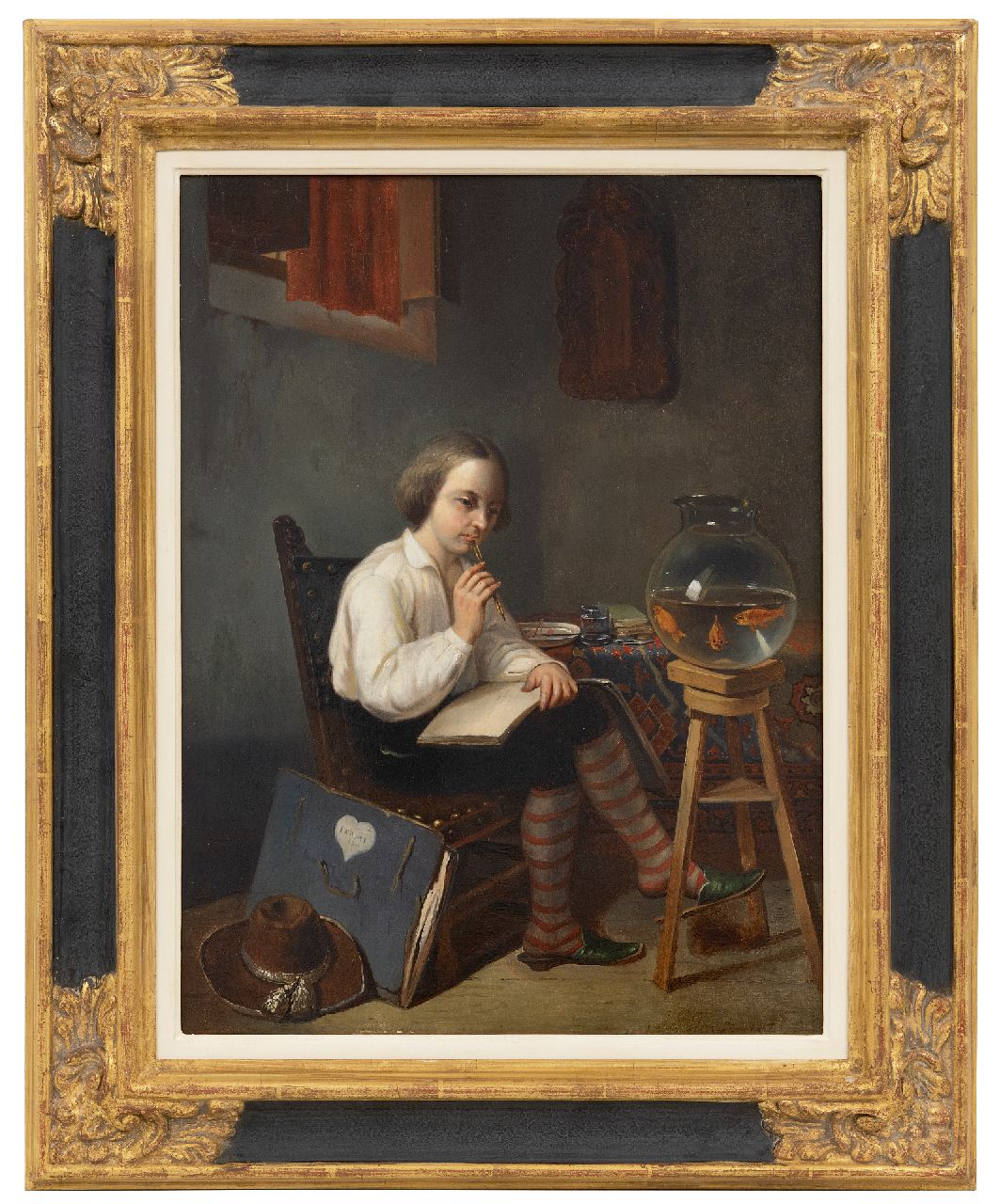 Toussaint A.P.  | Armand P. Toussaint | Paintings offered for sale | The young artist, oil on panel 41.7 x 31.3 cm, signed l.r.