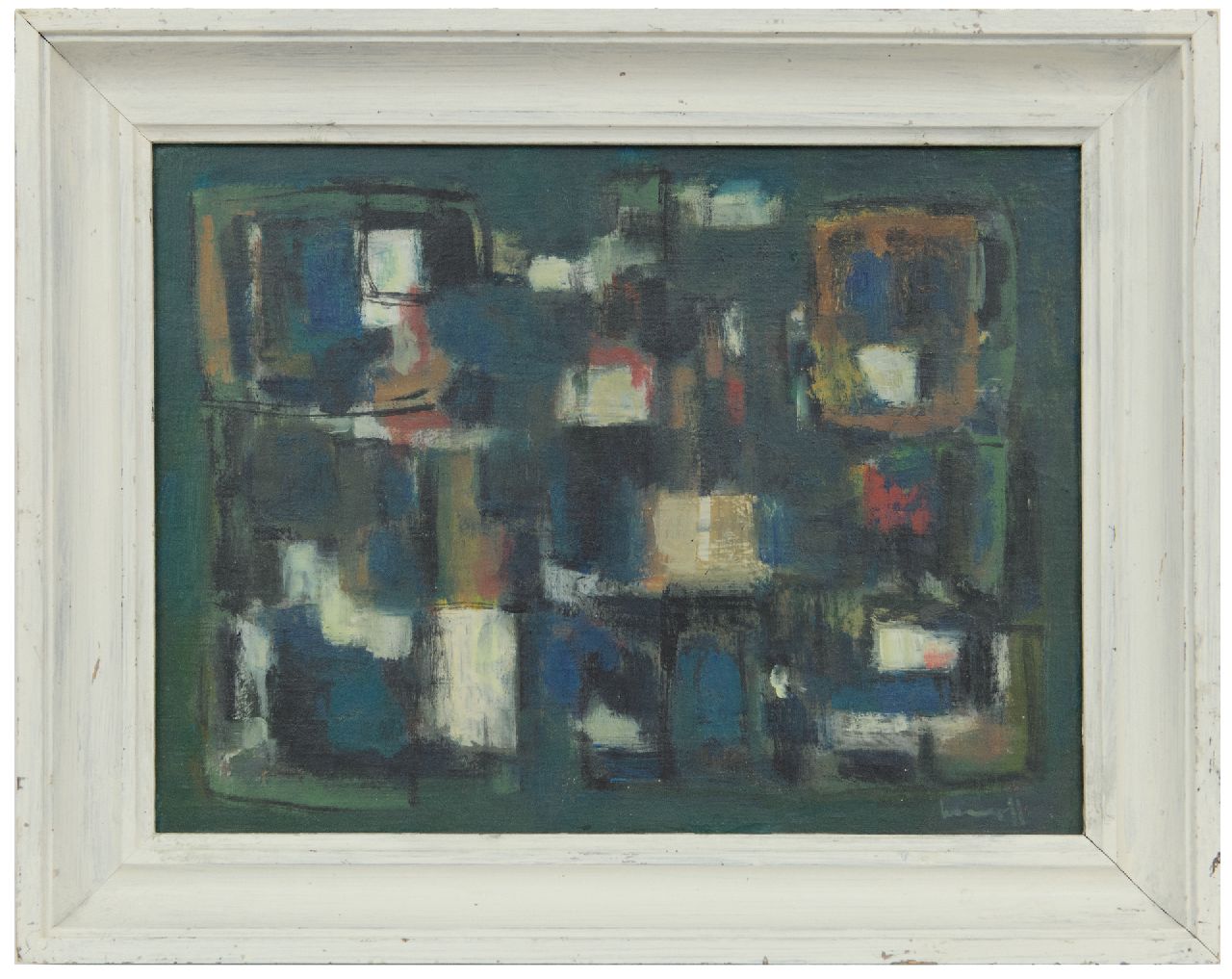 Kropff J.  | Johan 'Joop' Kropff, Composition, oil on canvas 30.7 x 40.3 cm, signed l.r.