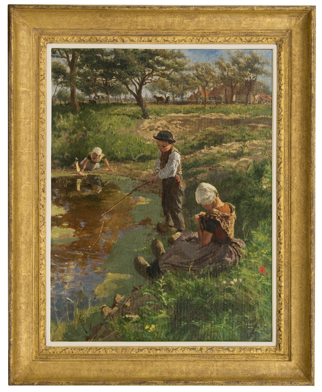 Horrix H.M.  | Hendrikus Matheus 'Mathieu' Horrix, The young fisherman, Zeeland, oil on canvas 75.8 x 58.0 cm, signed l.r.