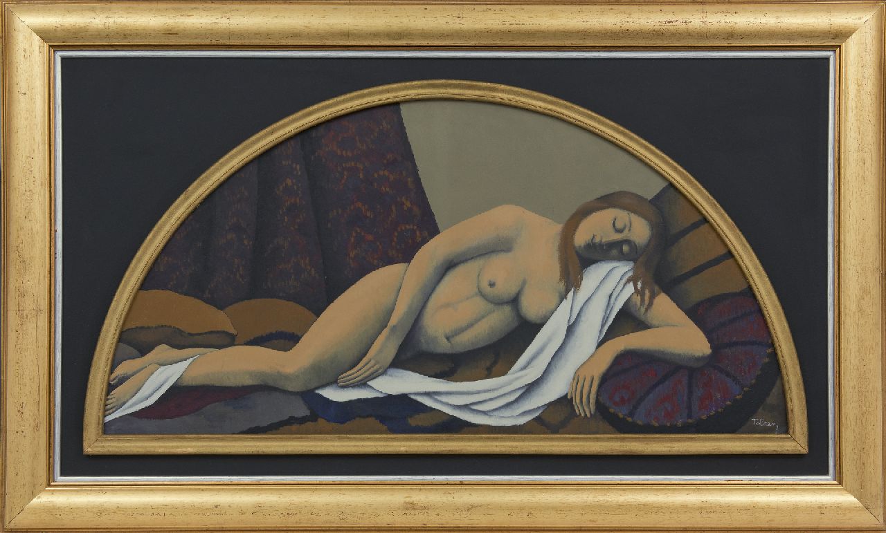 Tobeen (Félix Bonnet)   | Tobeen (Félix Bonnet), Nu couché, oil on board 41.8 x 84.5 cm, signed l.r. and painted after 1920