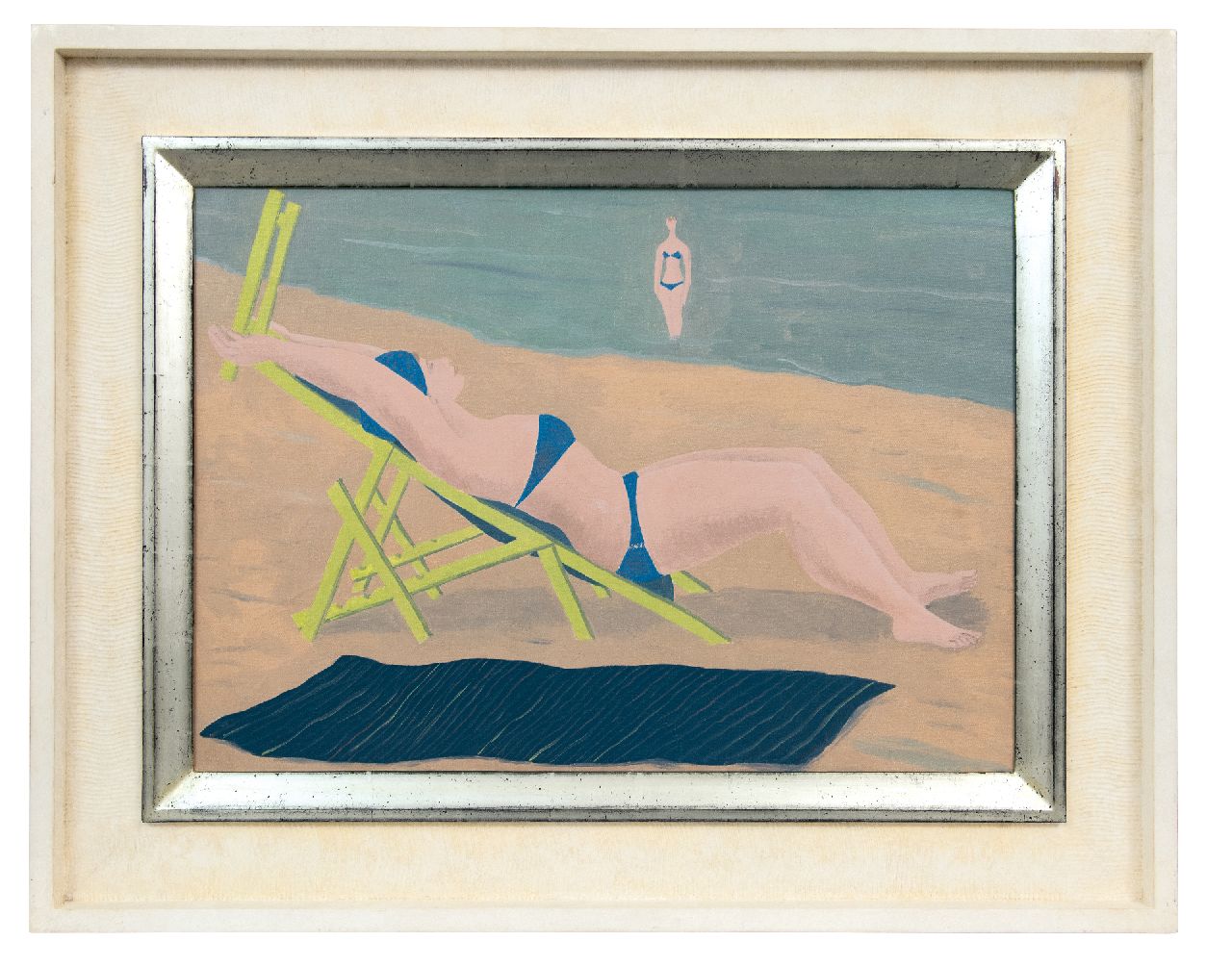 Erfmann F.G.  | 'Ferdinand' George Erfmann | Paintings offered for sale | Sunbather, oil on canvas 50.0 x 70.4 cm, signed l.l. with monogram and dated 1958
