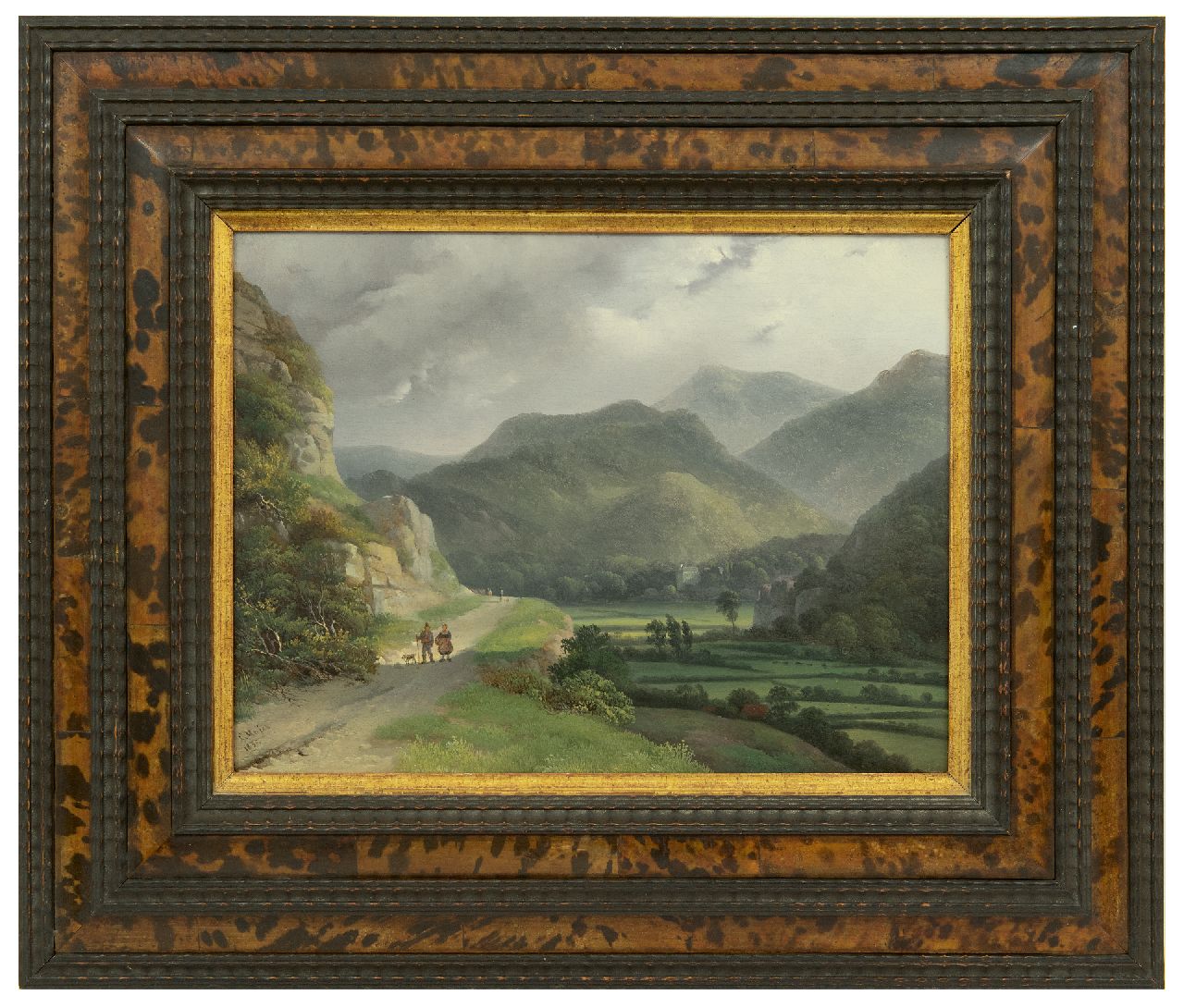 Meijer J.H.L.  | Johan Hendrik 'Louis' Meijer | Paintings offered for sale | Mountain landscape, oil on panel 26.0 x 34.6 cm, signed l.l. and dated 1833