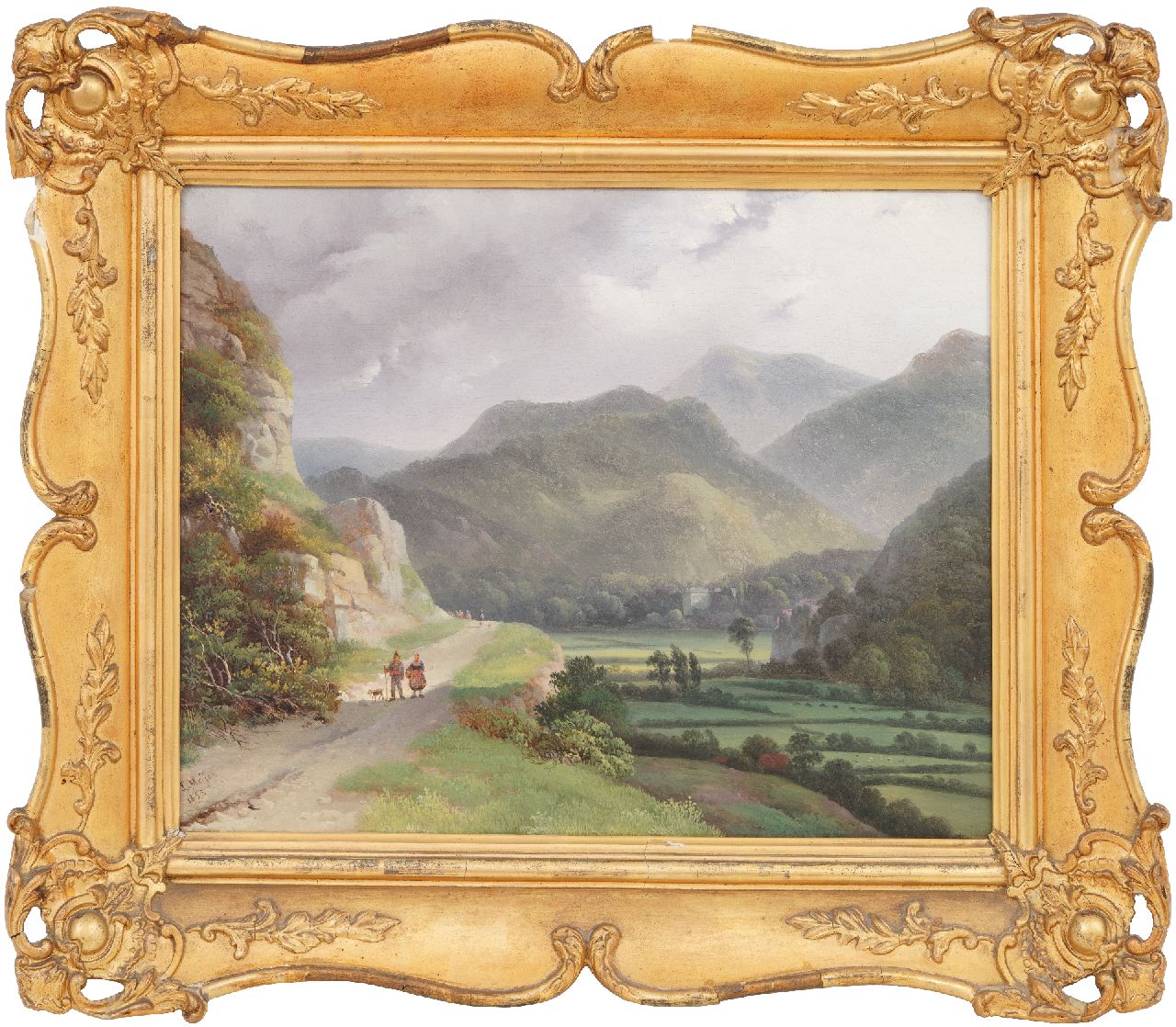 Meijer J.H.L.  | Johan Hendrik 'Louis' Meijer | Paintings offered for sale | Mountain landscape, oil on panel 26.0 x 34.6 cm, signed l.l. and dated 1833
