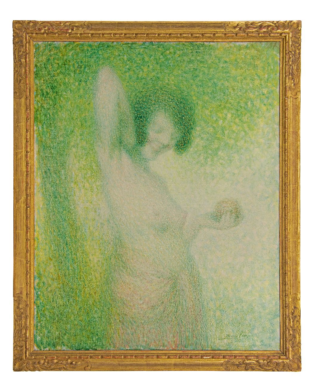 Boulier L.  | Lucien Boulier | Paintings offered for sale | Eve with the apple, oil on canvas 92.2 x 73.3 cm, signed l.r.