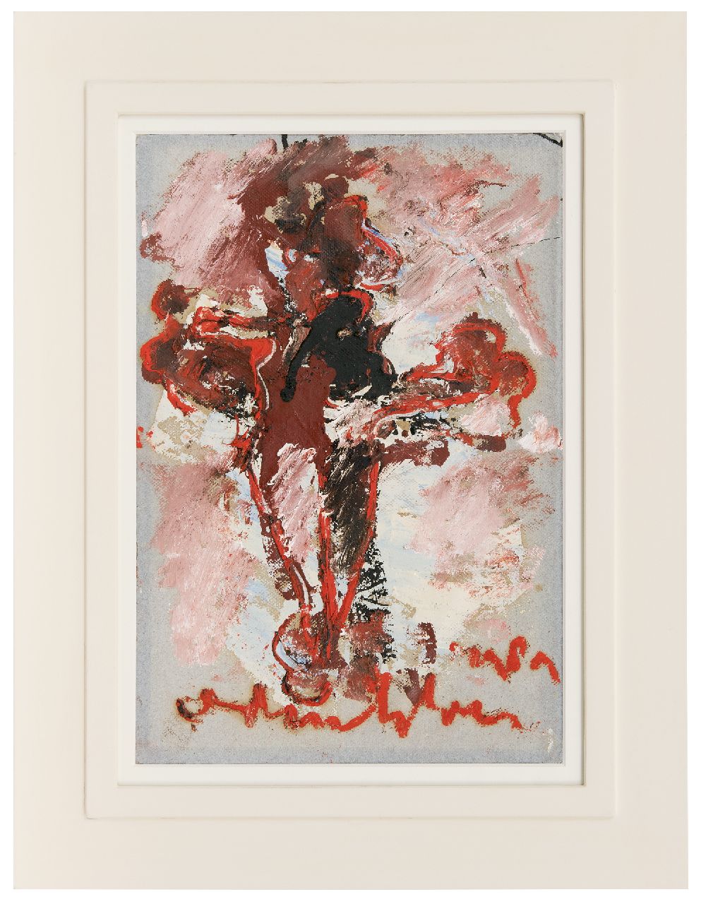 Heyboer A.  | Anton Heyboer | Paintings offered for sale | Figure, acrylic on canvas 41.5 x 27.0 cm, signed l.c. and dated 1989