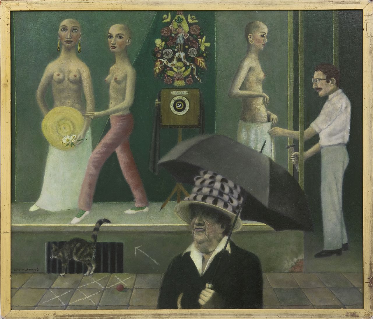 Brunklaus B.H.  | Bernard Heinrich 'Ben' Brunklaus | Paintings offered for sale | The world behind the window, oil on board 59.9 x 69.8 cm, signed l.l. and dated '68, without frame