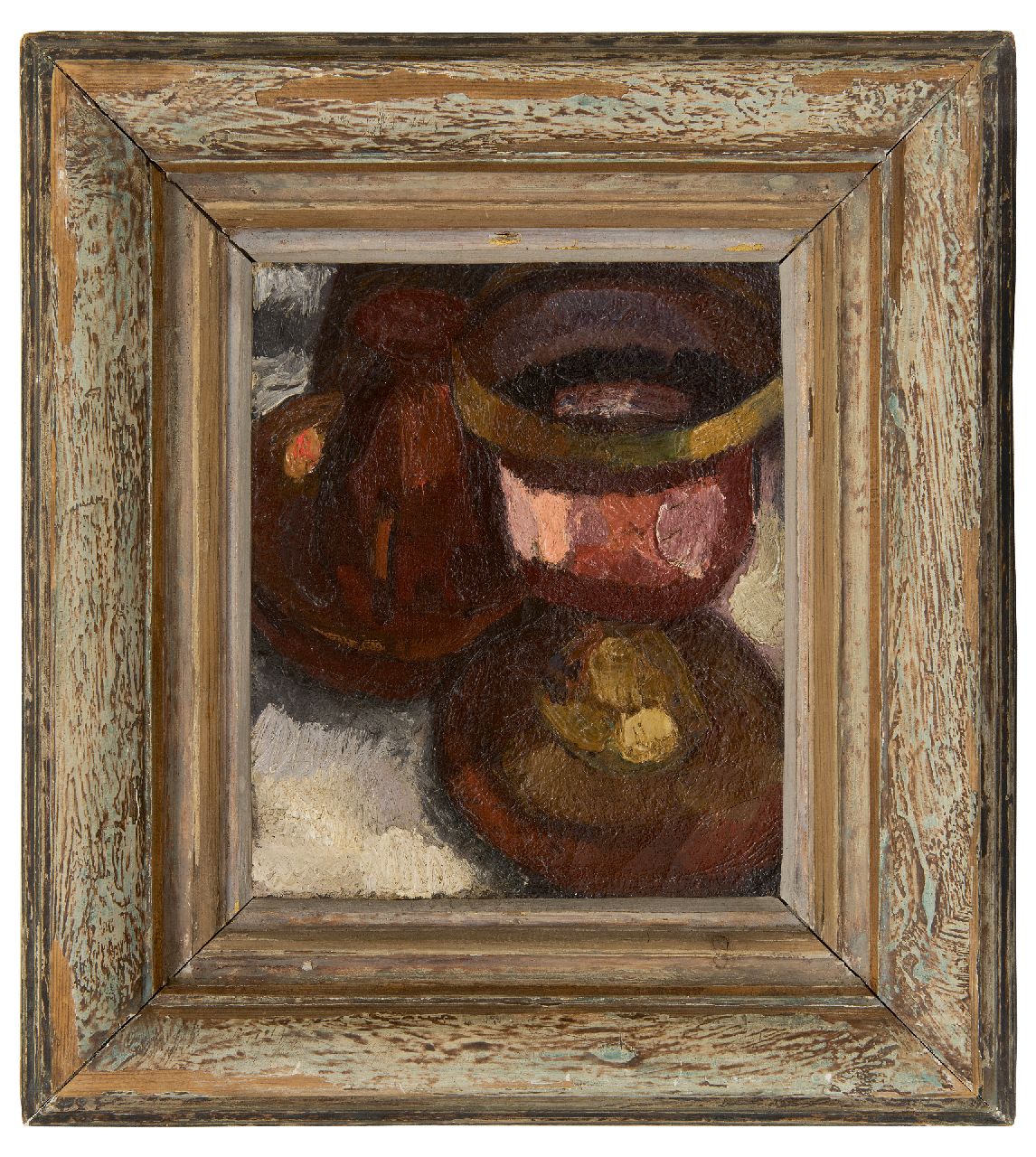 Lau M.J.  | Mattheus Josephus 'Thé' Lau, Still life, oil on canvas 26.2 x 22.7 cm, painted ca. 1915