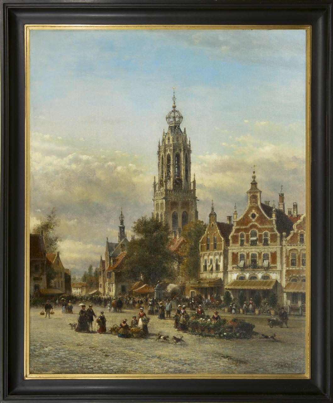 Kleijn L.J.  | Lodewijk Johannes Kleijn, Marketday, oil on canvas 86.5 x 70.1 cm, signed l.r.