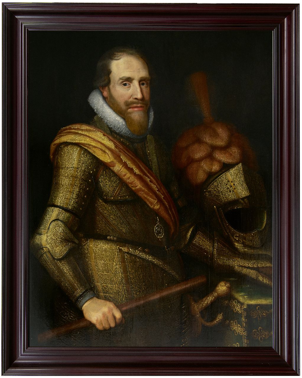 Mierevelt (atelier van) M.J. van | Michiel Jansz. van Mierevelt (atelier van), A portrait of Maurits, Prince of Orange, oil on panel 99.8 x 77.1 cm, painted ca. 1620