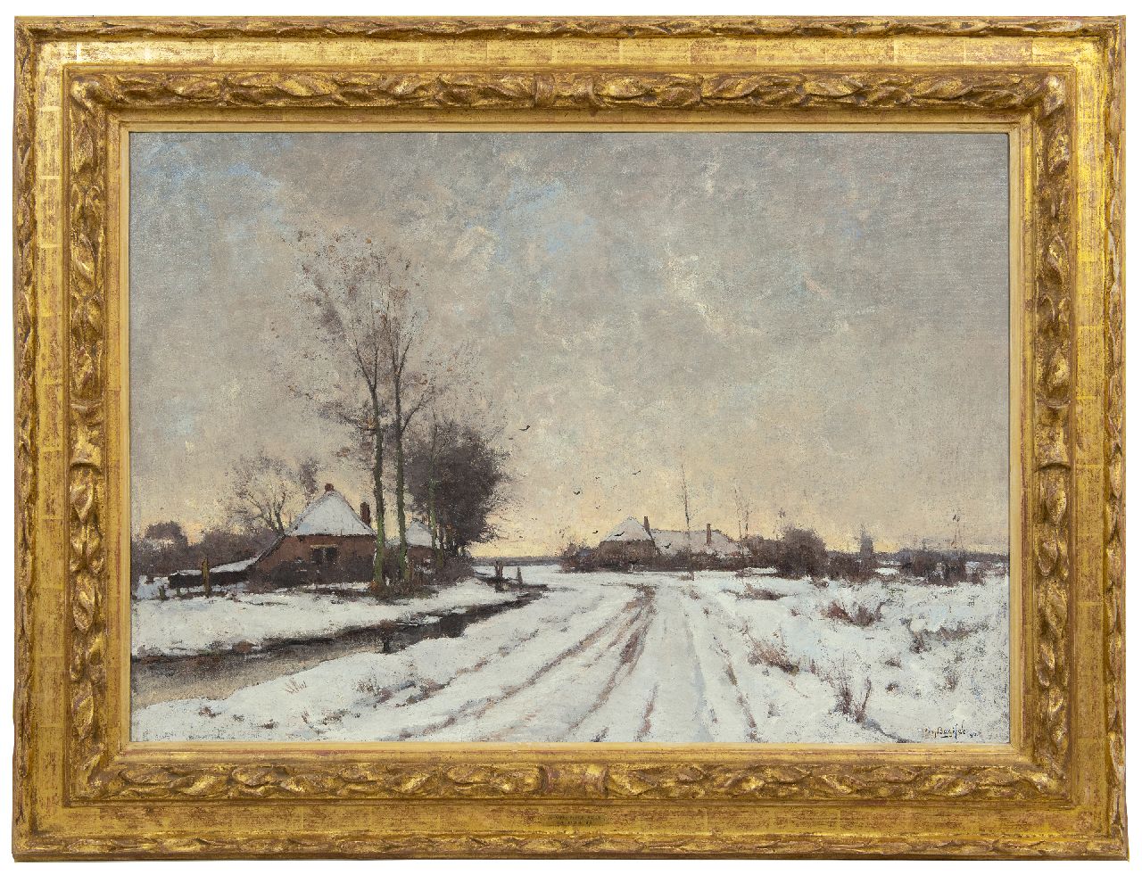 Bodifée J.P.P.  | Johannes Petrus Paulus 'Paul' Bodifée, A winter landscape, Overijssel, oil on canvas 70.3 x 100.0 cm, signed l.r. and dated '96