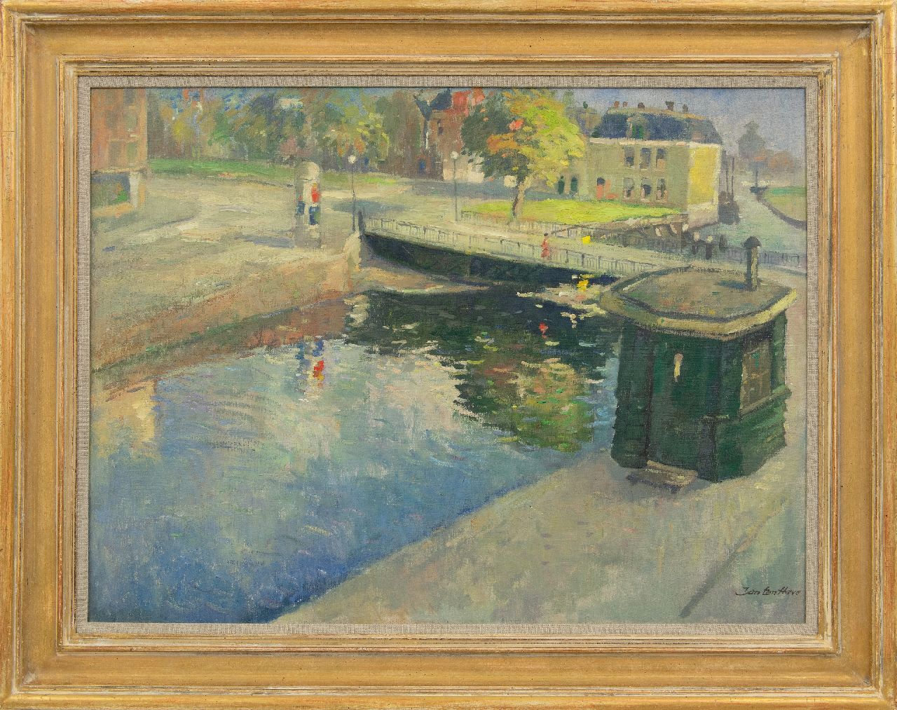 Have J. ten | Jan ten Have, The Steentilbridge, Groningen, oil on canvas 60.0 x 80.0 cm, signed l.r. and painted ca. 1925-1930