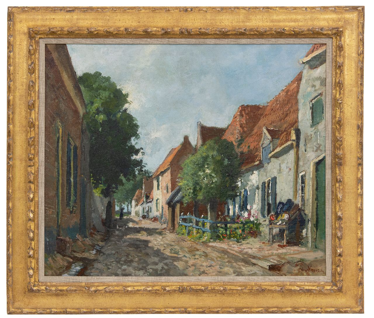Vuuren J. van | Jan van Vuuren | Paintings offered for sale | A sunny day in Elburg, oil on canvas 50.0 x 60.0 cm, signed l.r.