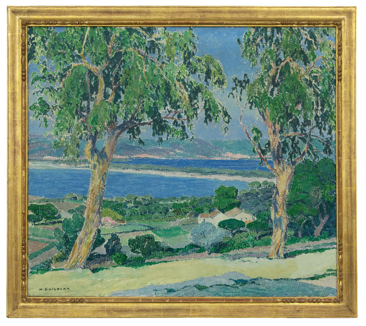 Guilbert M.  | Maurice Guilbert, Eucalyptus, Giens, oil on canvas 76.0 x 86.0 cm, signed l.l. and dated on the reverse '26