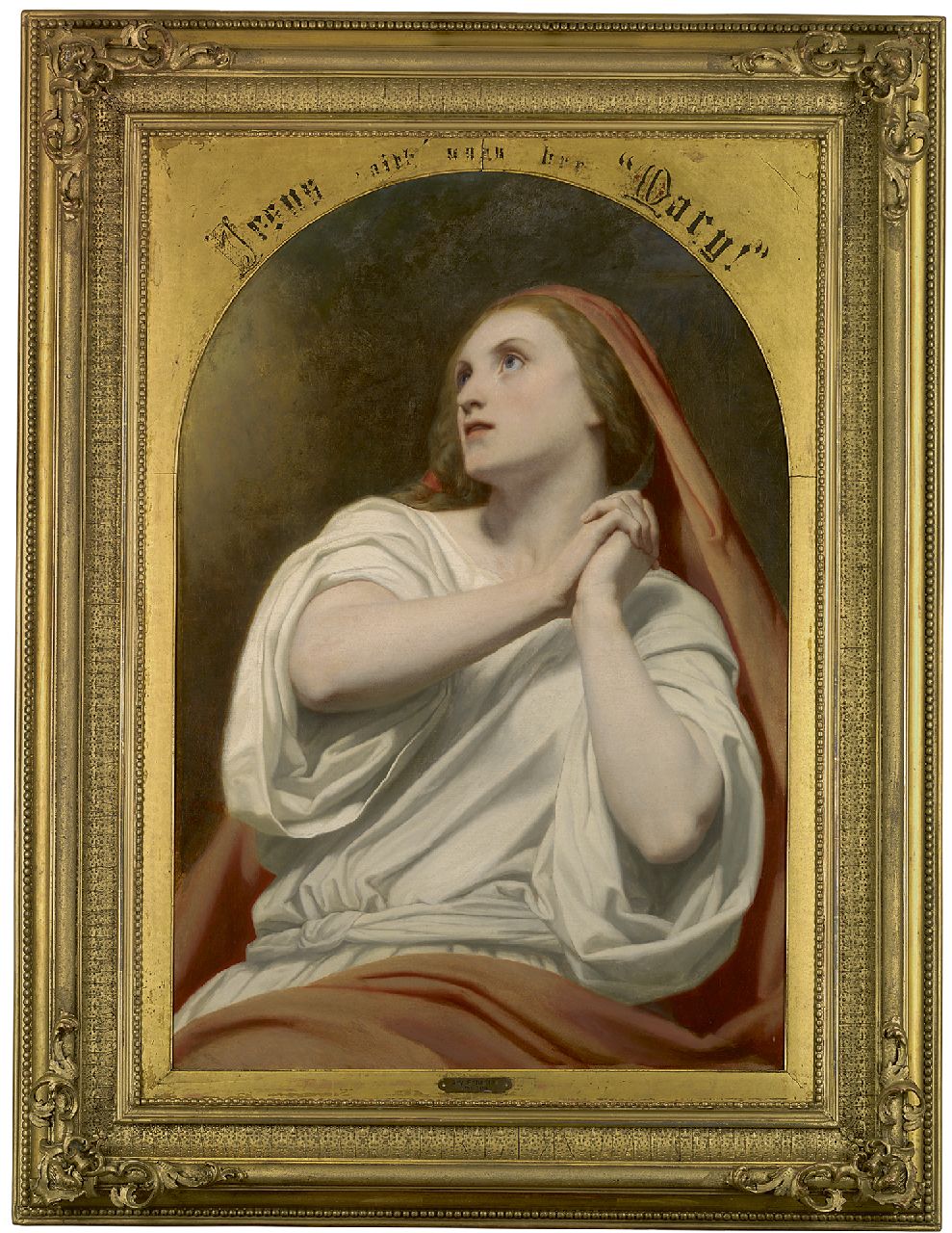 Scheffer A.  | Ary Scheffer | Paintings offered for sale | Maria Magdalena in ecstacy, oil on canvas 94.9 x 64.1 cm, signed c.l. and dated 1855