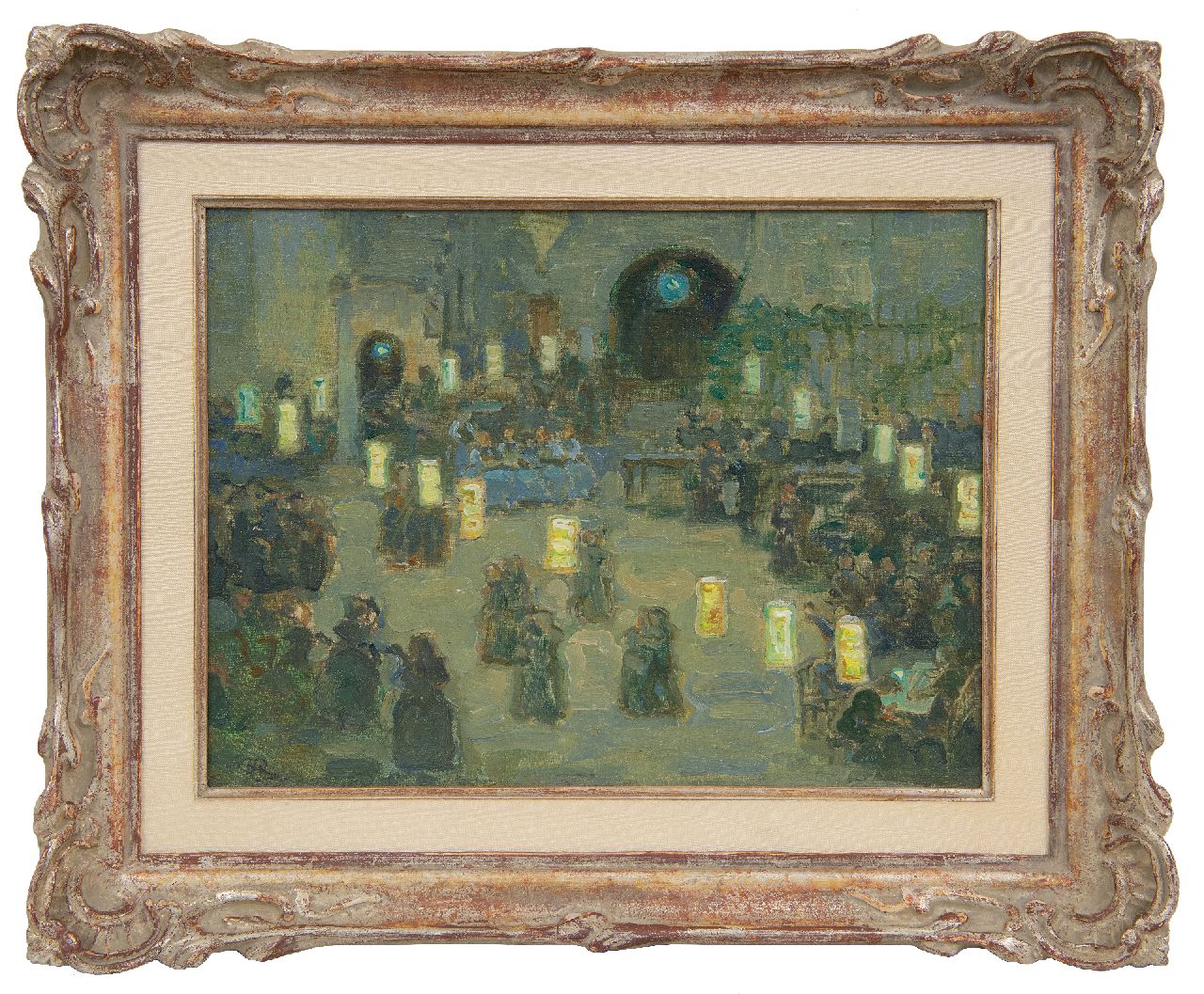 Gerbrands R.  | Roelf Gerbrands | Paintings offered for sale | The dancing contest, oil on painter's cardboard 23.8 x 31.8 cm, signed l.l. with initials