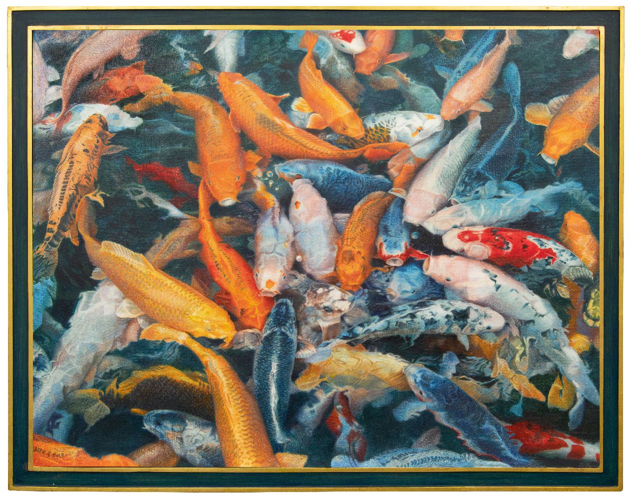 Eddington D.  | David Eddington | Paintings offered for sale | Koi Carps, oil on canvas 96.4 x 124.3 cm, signed signed lower left and dated 1977