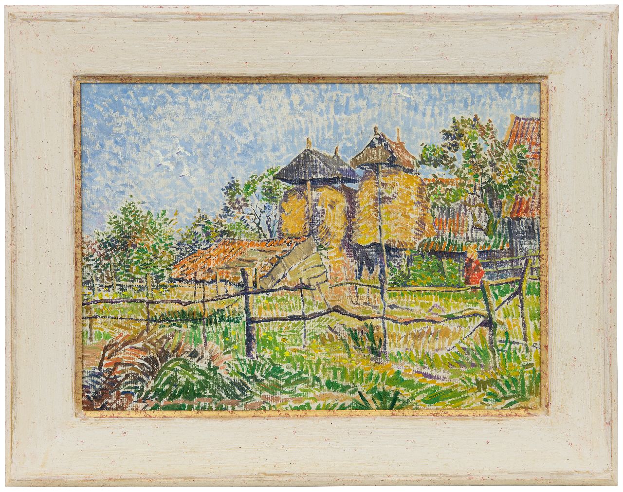 Pijpers E.E.  | 'Edith' Elizabeth Pijpers | Paintings offered for sale | A sunny farmyard, oil on canvas 36.8 x 51.9 cm