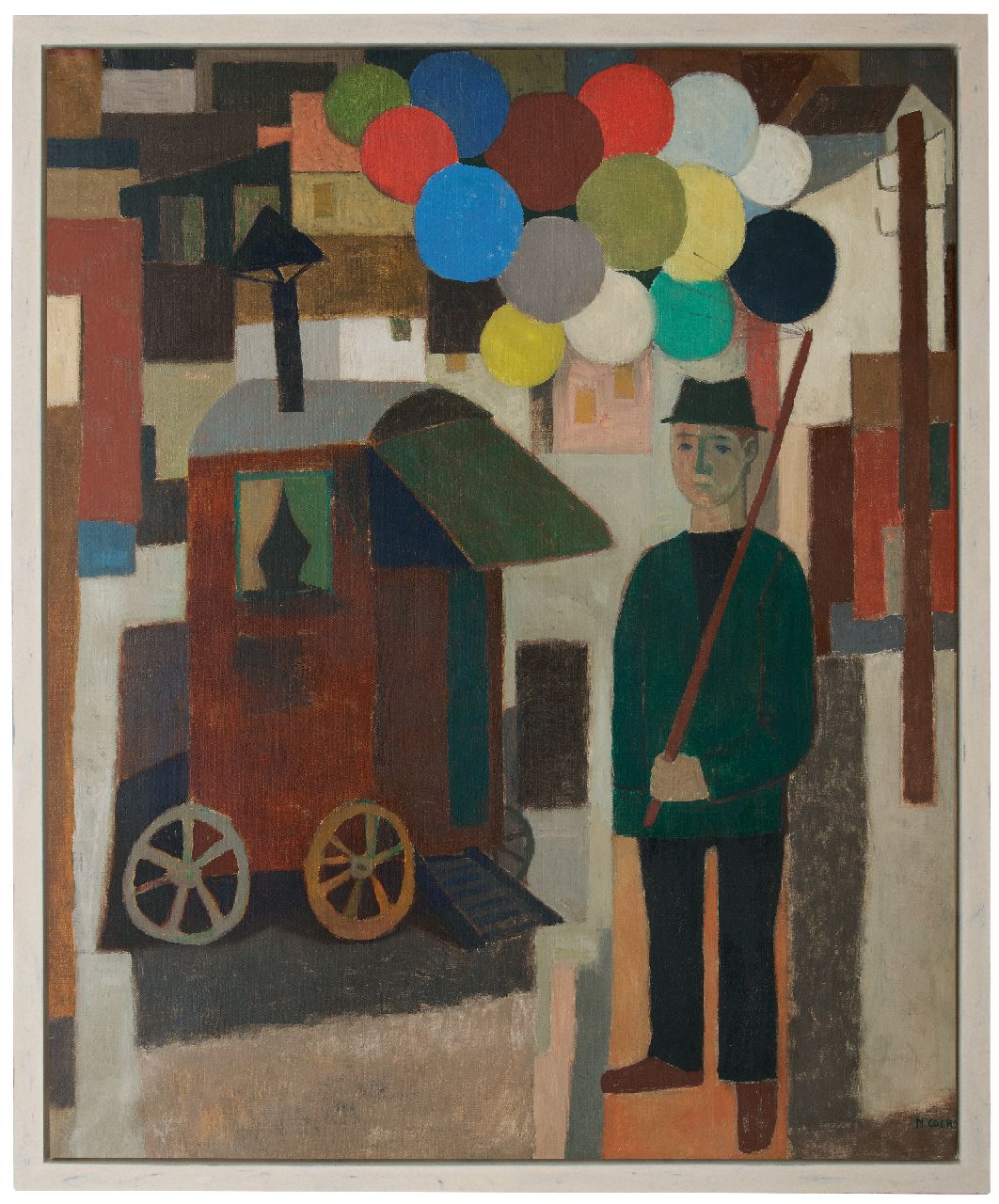 Cockx M.  | Marcel Cockx | Paintings offered for sale | Balloon seller, oil on canvas 178.9 x 150.3 cm, signed l.r.