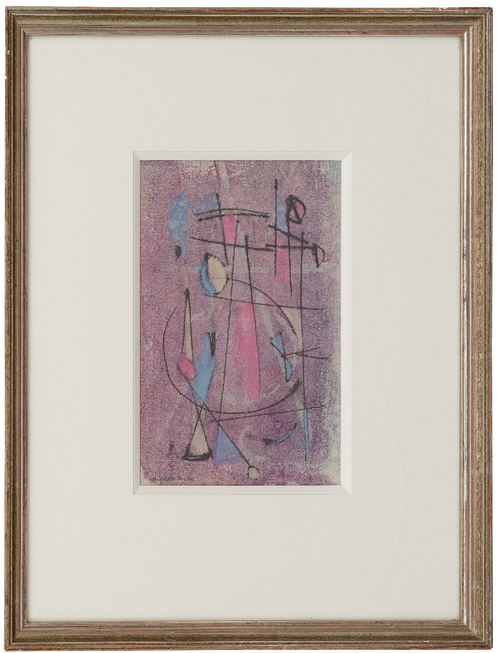 Strijbosch W.  | Wim Strijbosch | Watercolours and drawings offered for sale | Abstract composition, ink on paper 25.0 x 17.0 cm, signed l.l. and dated '49