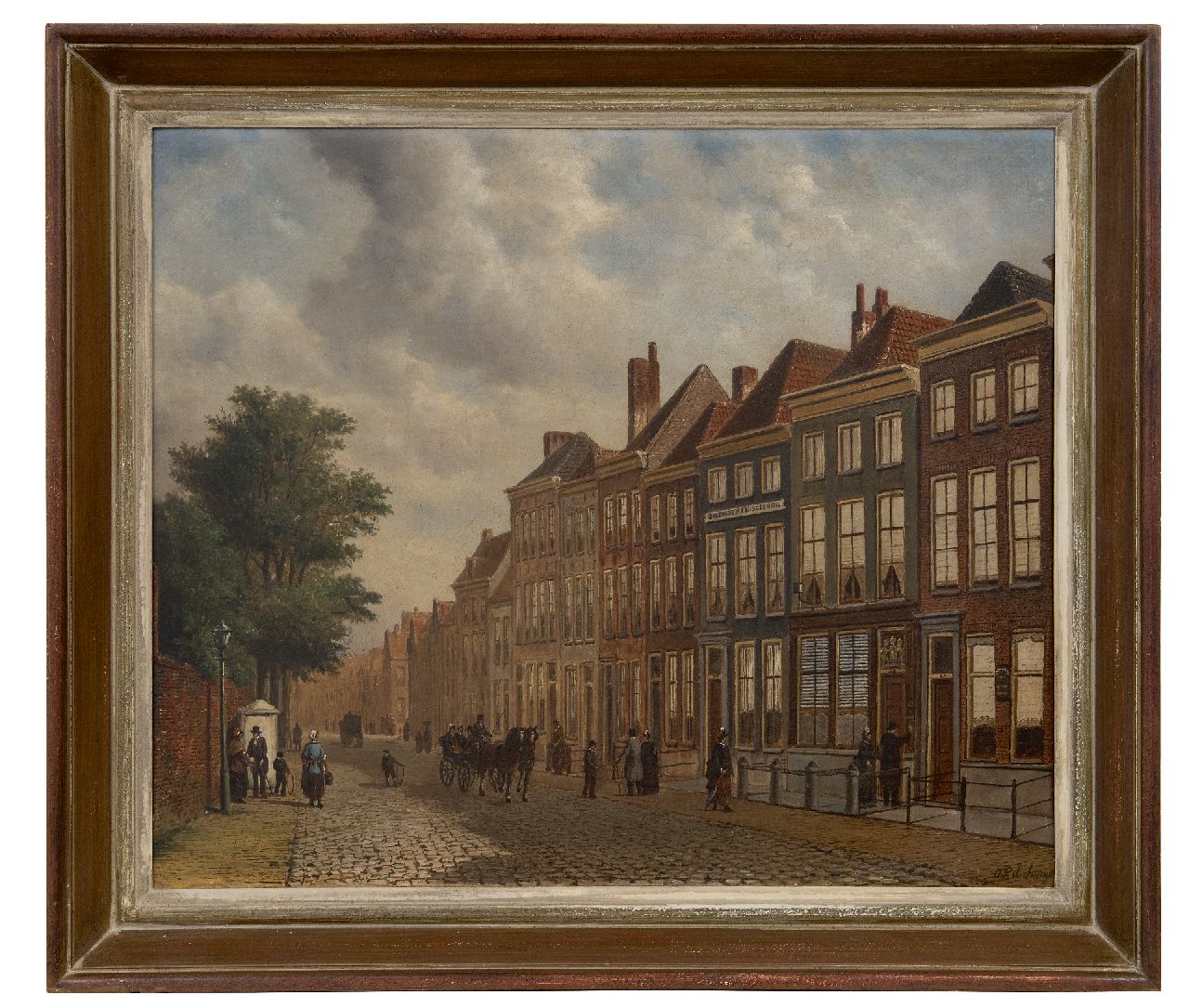 Jongh O.R. de | Oene Romkes de Jongh | Paintings offered for sale | A town view, oil on canvas 54.2 x 66.8 cm, signed l.r.