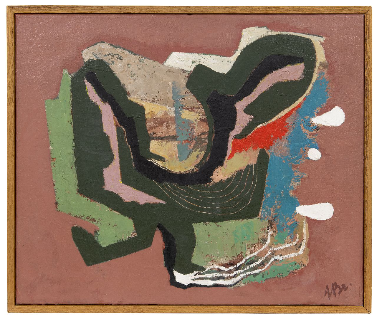 Breetvelt A.  | Adolf 'Dolf' Breetvelt | Paintings offered for sale | Abstract, oil on canvas 50.3 x 60.3 cm, signed l.r. and on the stretcher and to be dated end 1940's