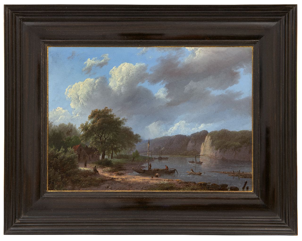 Koekkoek I M.A.  | Marinus Adrianus Koekkoek I | Paintings offered for sale | Rhine landscape, oil on panel 22.1 x 31.1 cm, signed l.c. and dated 1847