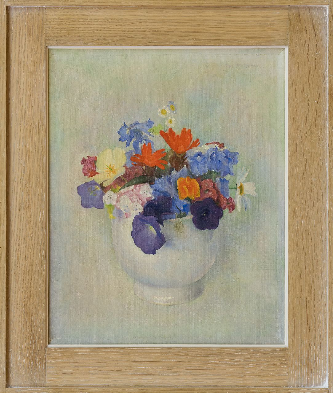 Wittenberg J.H.W.  | 'Jan' Hendrik Willem Wittenberg, Flower still life, oil on canvas 29.8 x 24.0 cm, signed u.r. and painted ca. 1940