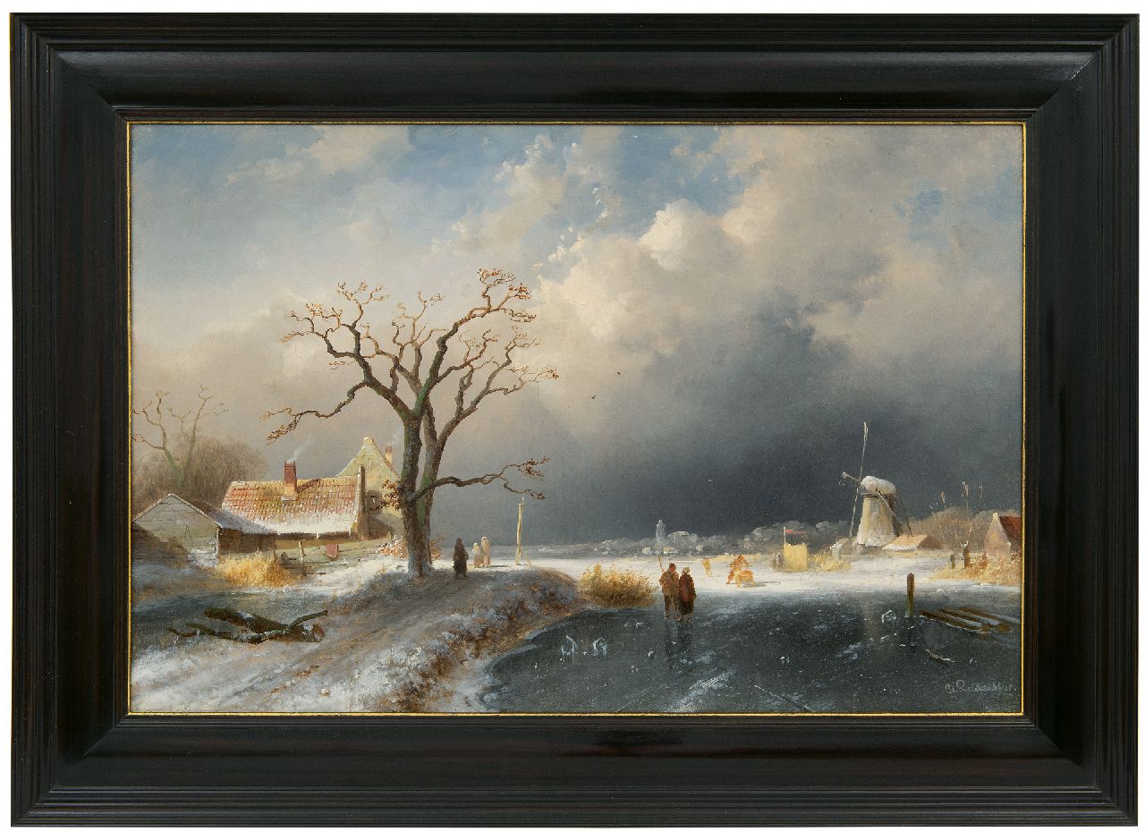 Leickert C.H.J.  | 'Charles' Henri Joseph Leickert, Rising storm, oil on canvas 41.5 x 62.2 cm, signed l.r. and dated '65
