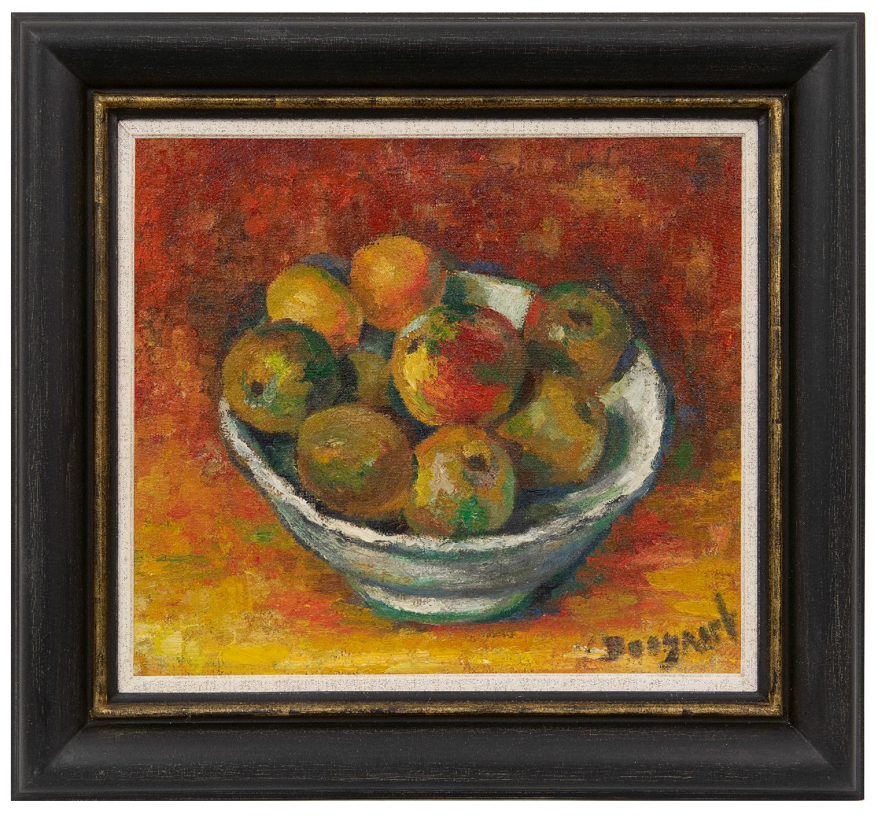 Bogart (Abraham van den Boogaart)   | Bram Bogart (Abraham van den Boogaart) | Paintings offered for sale | A still life with apples, oil on canvas 40.3 x 45.1 cm, signed l.r.