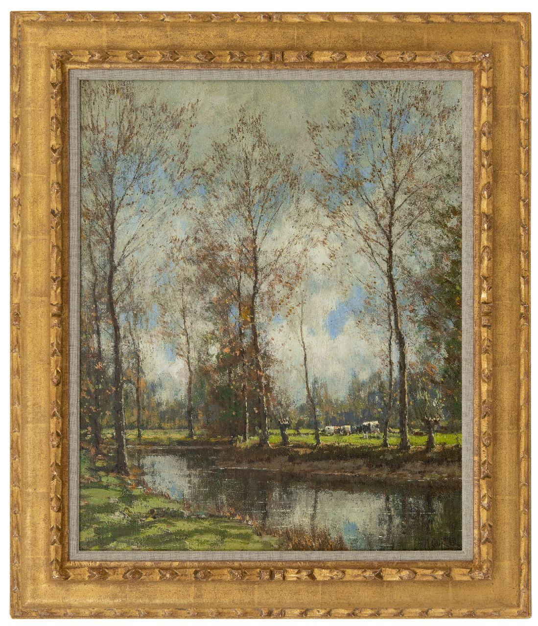 Gorter A.M.  | 'Arnold' Marc Gorter, The Vordense beek, oil on canvas 55.9 x 45.7 cm, signed l.r.
