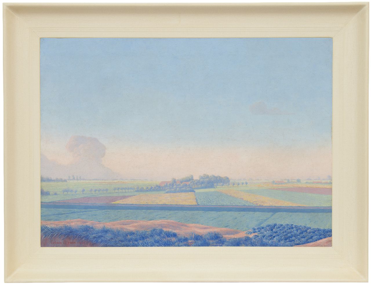 Birnie J.  | Johan Birnie | Paintings offered for sale | Bulb fields, oil on canvas 50.5 x 70.5 cm, signed l.l. and dated 1921