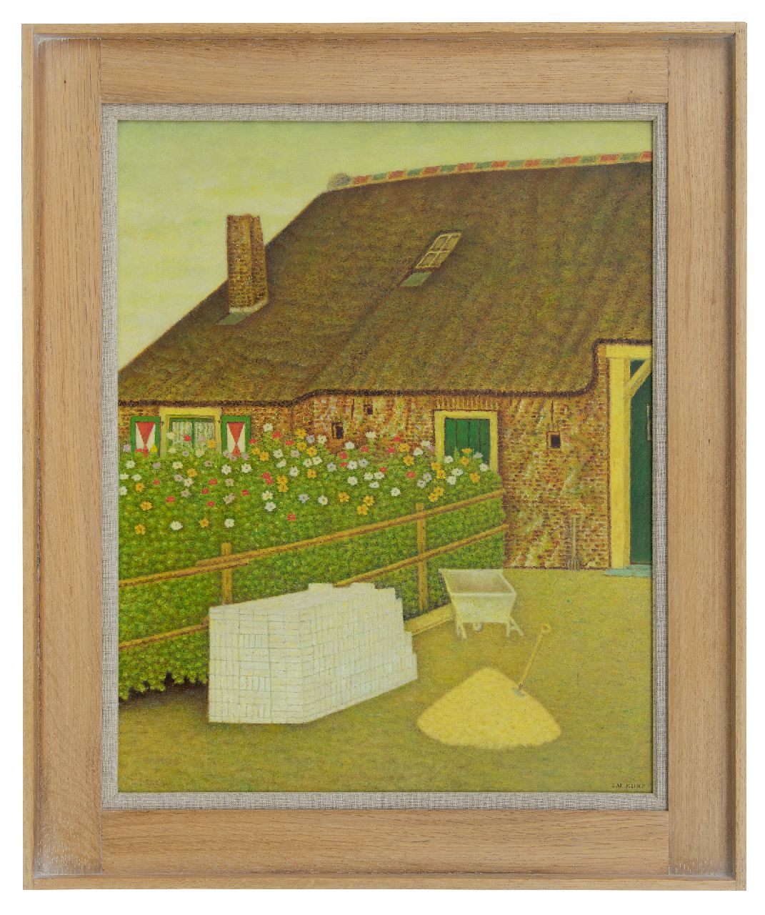 Meijer S.  | Salomon 'Sal' Meijer | Paintings offered for sale | Farm, Blaricum, oil on panel 51.0 x 41.1 cm, signed l.r. and l.l.