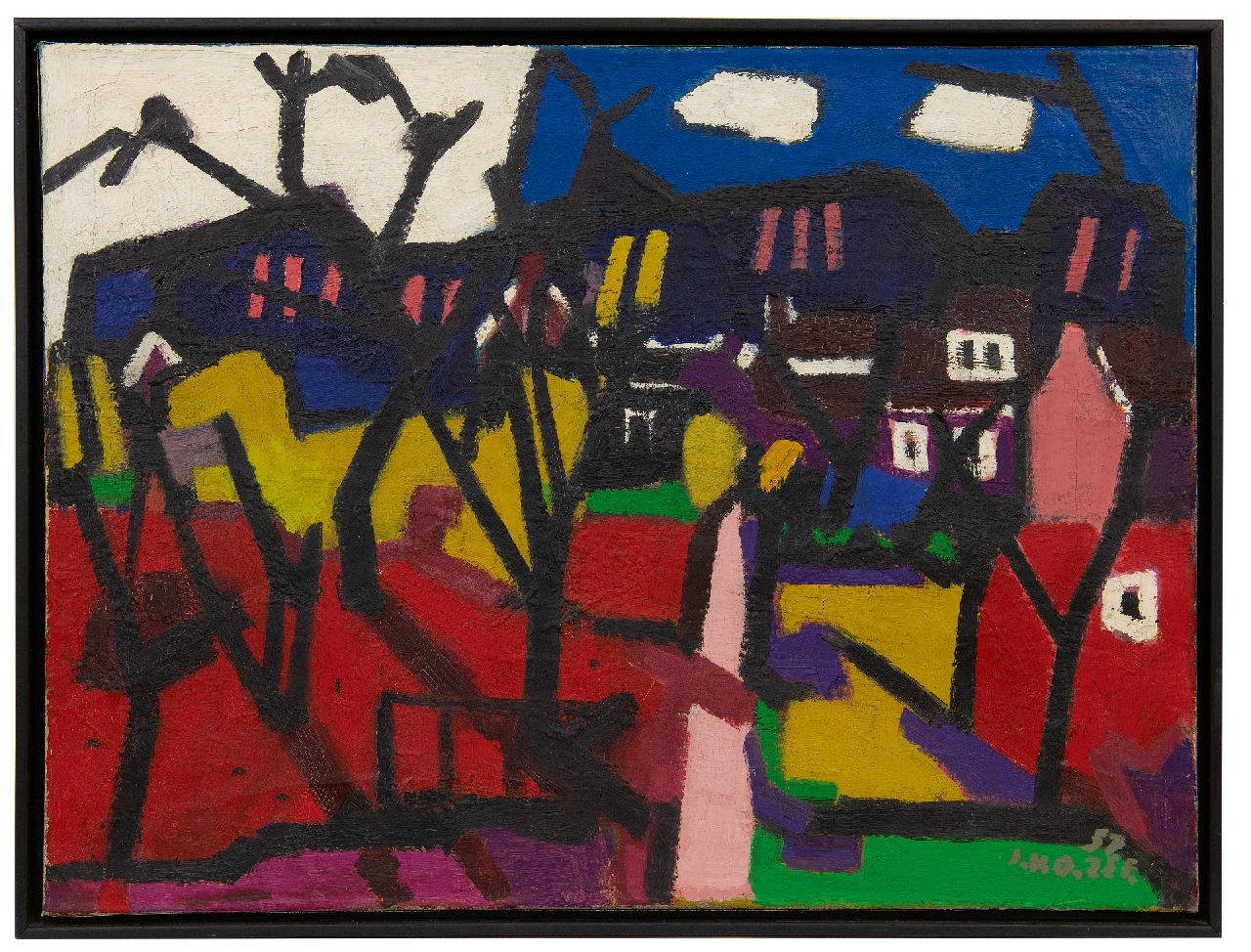 Zee J. van der | Jan van der Zee, The Sterrebos, Groningen, oil on canvas 60.0 x 80.0 cm, signed l.r. and dated '57 Zee J. van der | Jan van der Zee, The Sterrebos, Groningen, oil on canvas 60.0 x 80.0 cm, signed l.r. and dated '57