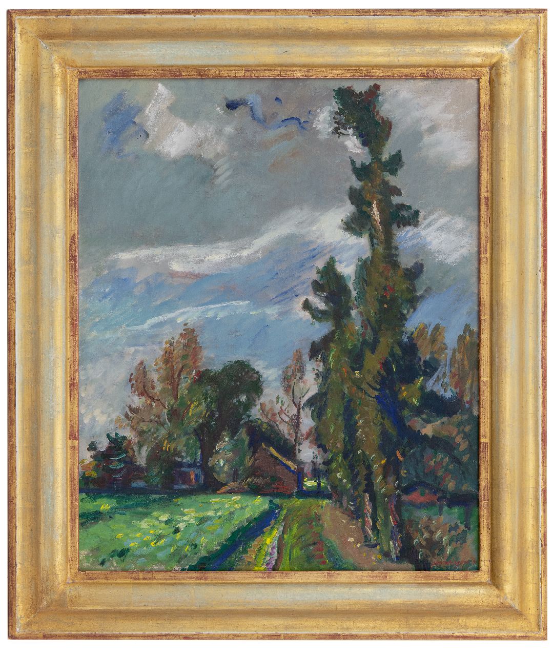Wiegers J.  | Jan Wiegers, Landscape Veluwe, oil on canvas 61.4 x 50.5 cm, signed l.r. and dated '41