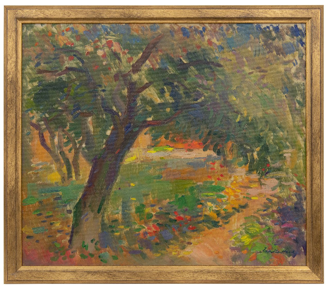 Have J. ten | Jan ten Have, Landscape with tree, oil on canvas 46.1 x 54.2 cm, signed l.r.