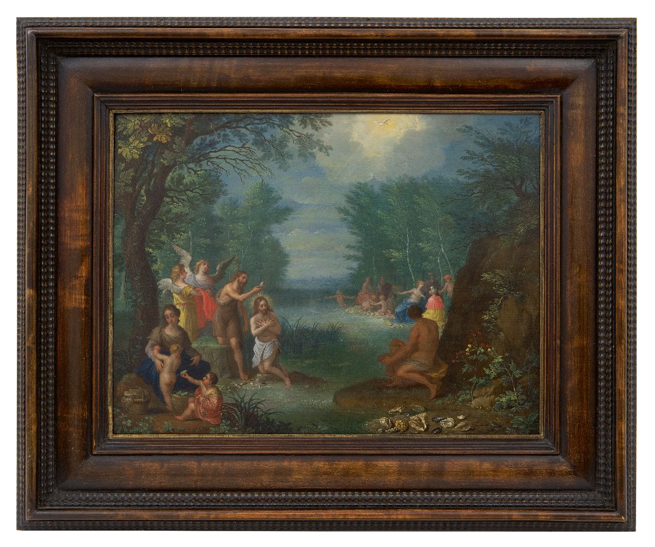 Beschey J.A.  | Jacob Andries Beschey | Paintings offered for sale | Baptism of Christ in the Jordan, oil on panel 24.3 x 31.9 cm