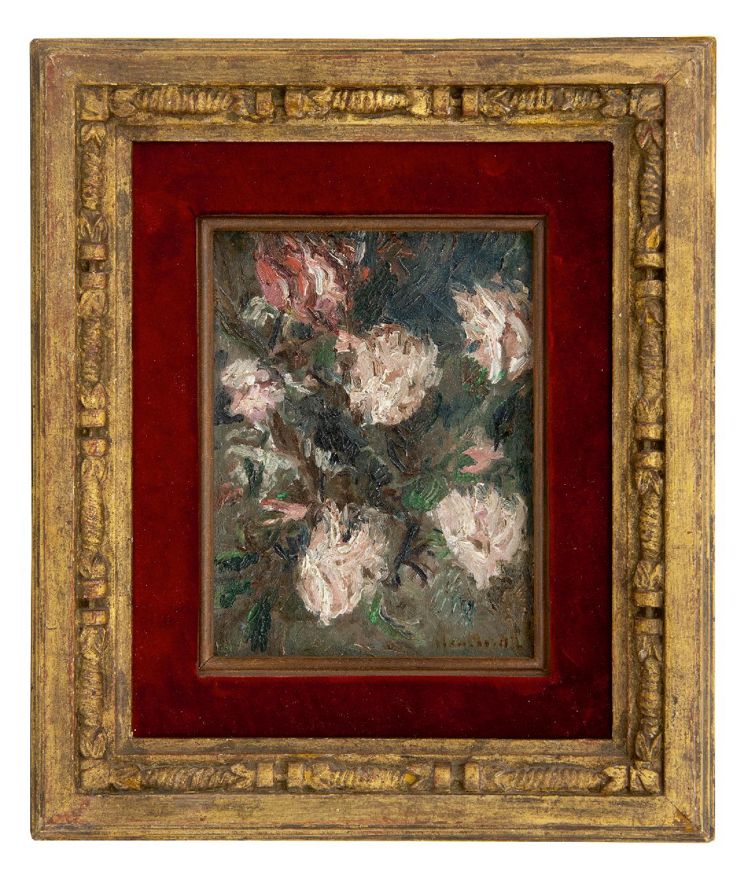 Monticelli A.J.T.  | 'Adolphe' Joseph Thomas Monticelli Monticelli | Paintings offered for sale | Roses, oil on canvas 21.3 x 16.1 cm, signed l.r.