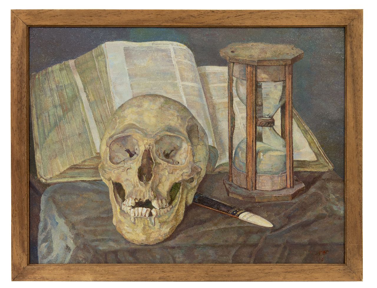 Pabst C.J.  | Cornia Johanna 'Corrie' Pabst | Paintings offered for sale | Vanitas still life, oil on canvas 30.5 x 40.2 cm, signed l.r.