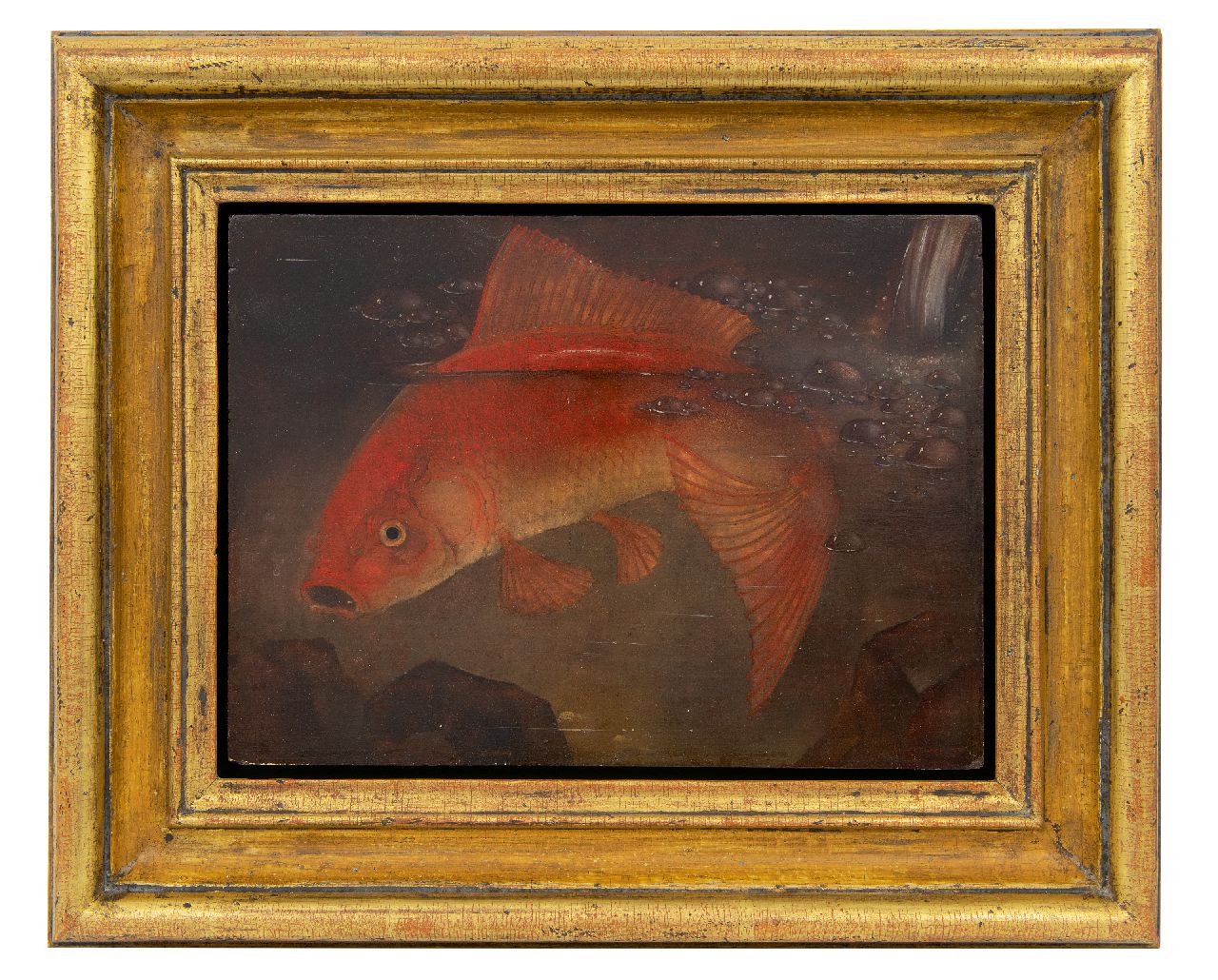 Hoboken J. van | Jacoba 'Jemmy' van Hoboken | Paintings offered for sale | Goldfish, oil on panel 23.8 x 33.0 cm, signed l.r. and dated 1930