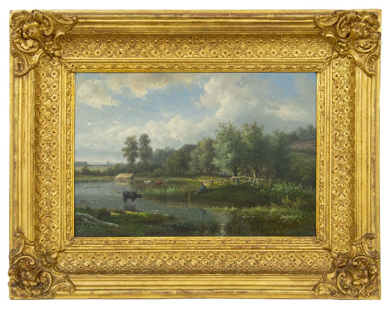 Meiners C.H.  | Claas Hendrik Meiners | Paintings offered for sale | In the floodplains near Oosterbeek, oil on canvas 36.6 x 53.0 cm, signed l.r. and dated '86