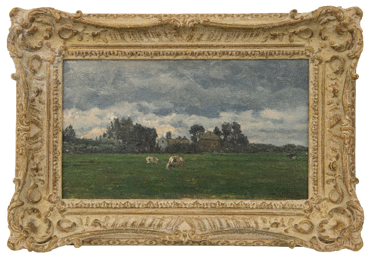 Roelofs W.  | Willem Roelofs, Rainy weather, oil on canvas 25.1 x 44.8 cm, signed l.r.