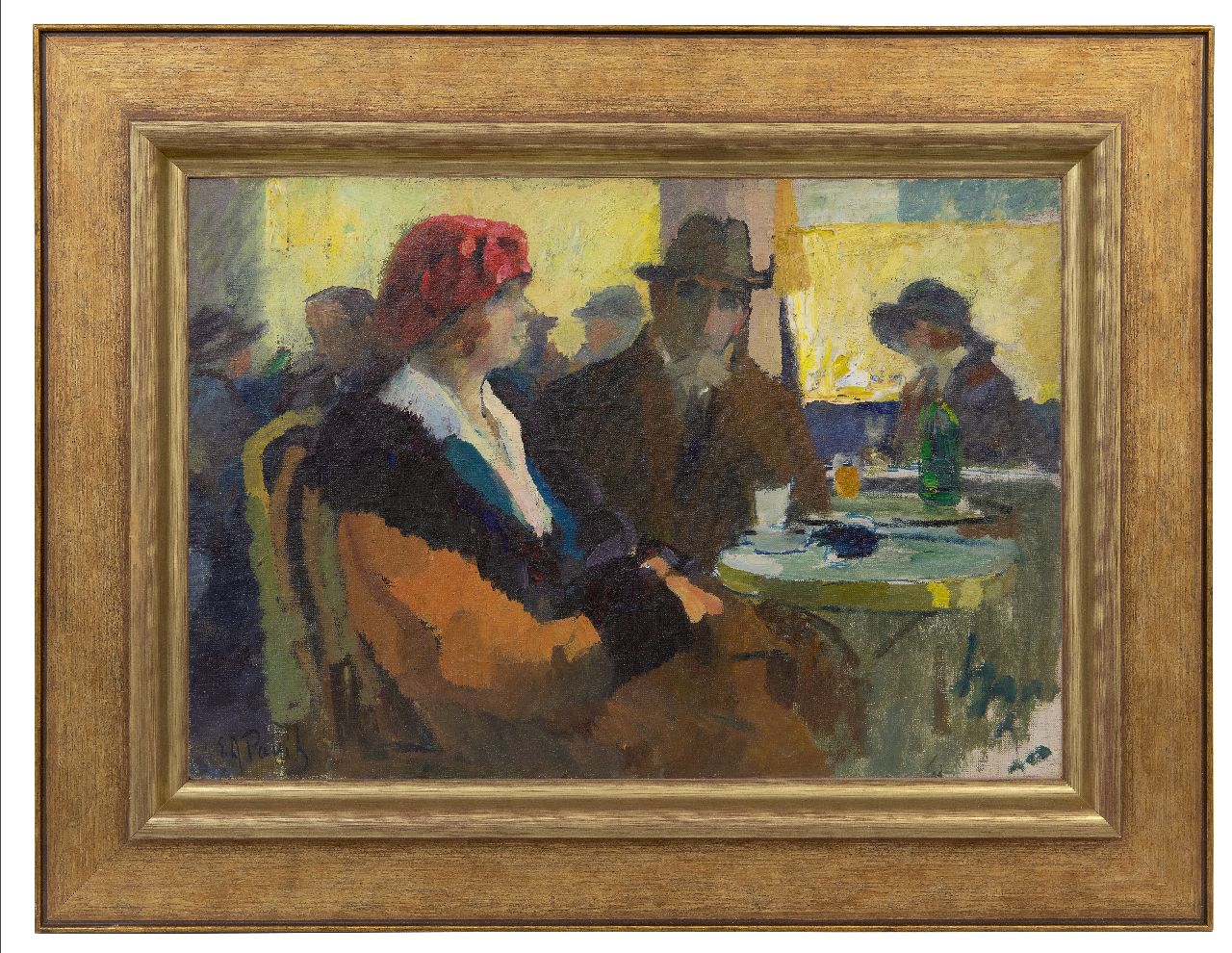 Pavil E.A.  | 'Elie' Anatole Pavil | Paintings offered for sale | Au café, oil on canvas 38.3 x 55.4 cm, signed l.l.