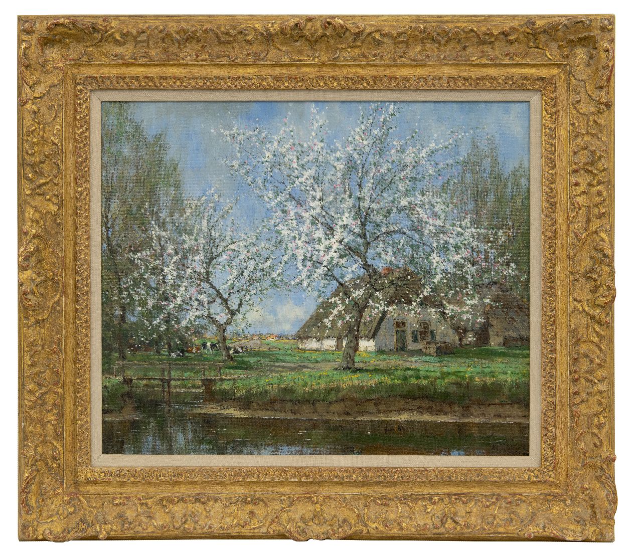 Gorter A.M.  | 'Arnold' Marc Gorter, Spring blossom, oil on canvas 46.3 x 56.3 cm, signed l.r.