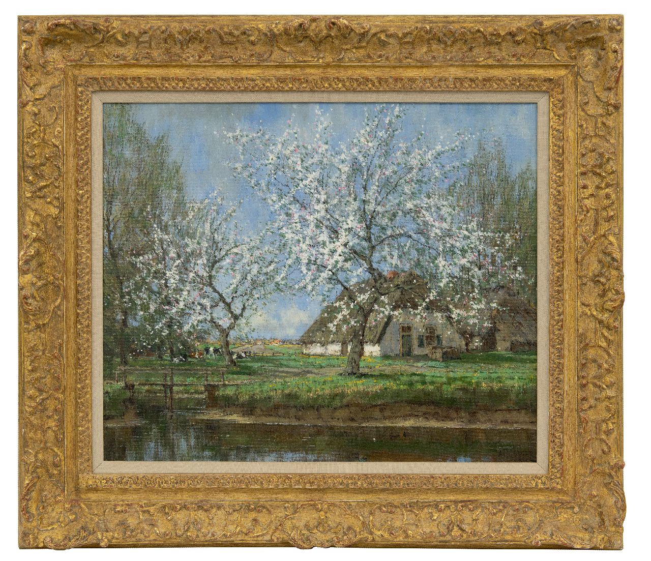 Gorter A.M.  | 'Arnold' Marc Gorter, Spring blossom, oil on canvas 46.3 x 56.3 cm, signed l.r.