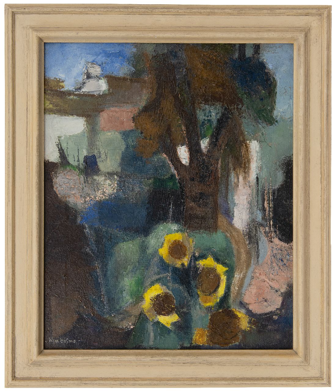 Bosma W.  | Willem 'Wim' Bosma, Garden, oil on canvas 55.3 x 45.7 cm, signed l.l.