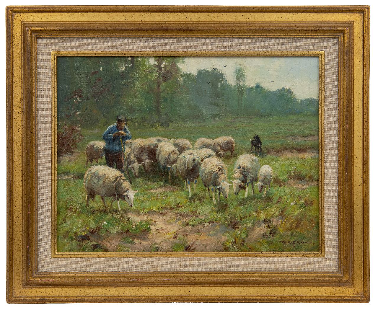Nefkens M.J.  | Martinus Jacobus Nefkens | Paintings offered for sale | On the heath, oil on canvas 30.1 x 40.2 cm, signed l.r.