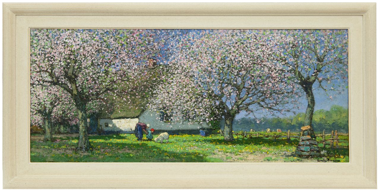 Kuijpers C.  | Cornelis Kuijpers, Springtime, oil on canvas 41.3 x 96.3 cm, signed l.r.
