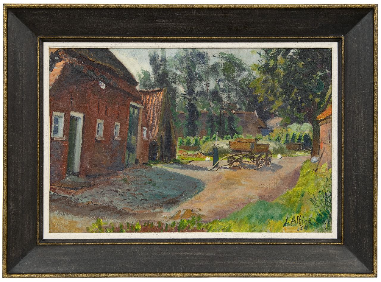 Altink J.  | Jan Altink | Paintings offered for sale | Farmyard with cart, oil on canvas 44.4 x 66.1 cm, signed l.r. and dated '39